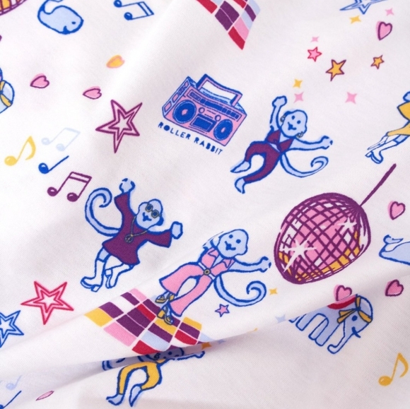Roller Rabbit Boogie Monkeyland Pajamas***Limited Drop*** - Picture 3 of 5